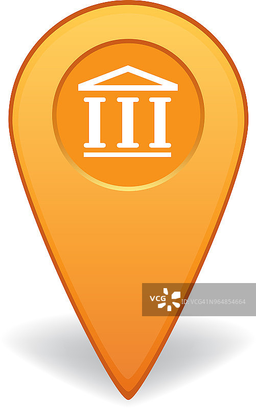 GPS导航建筑地图指针图片素材