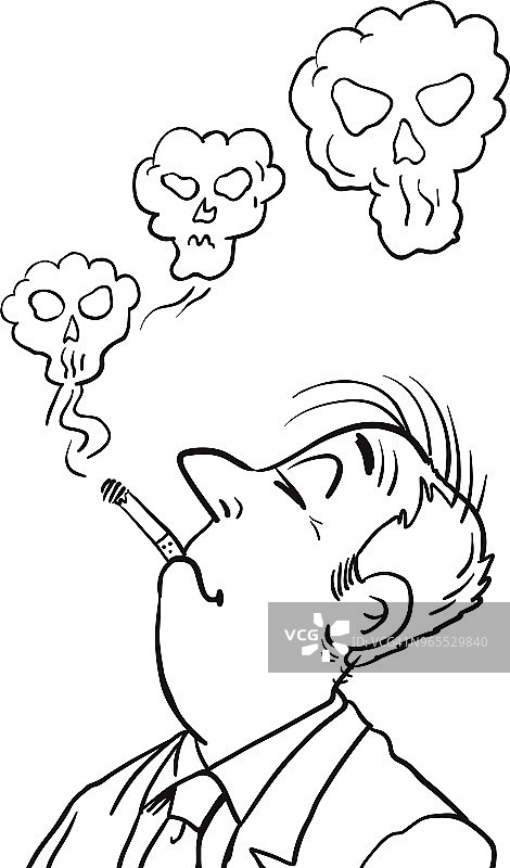 抽雪茄的男人图片素材