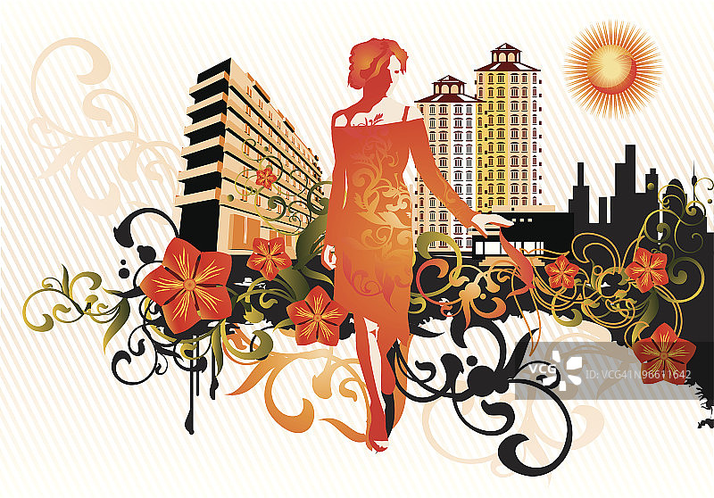 城市鲜花图片素材