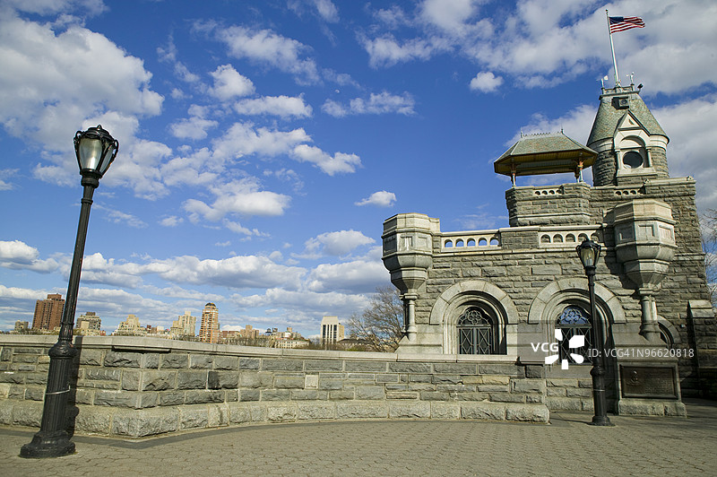 贝尔维德尔城堡，中央公园，美国纽约图片素材