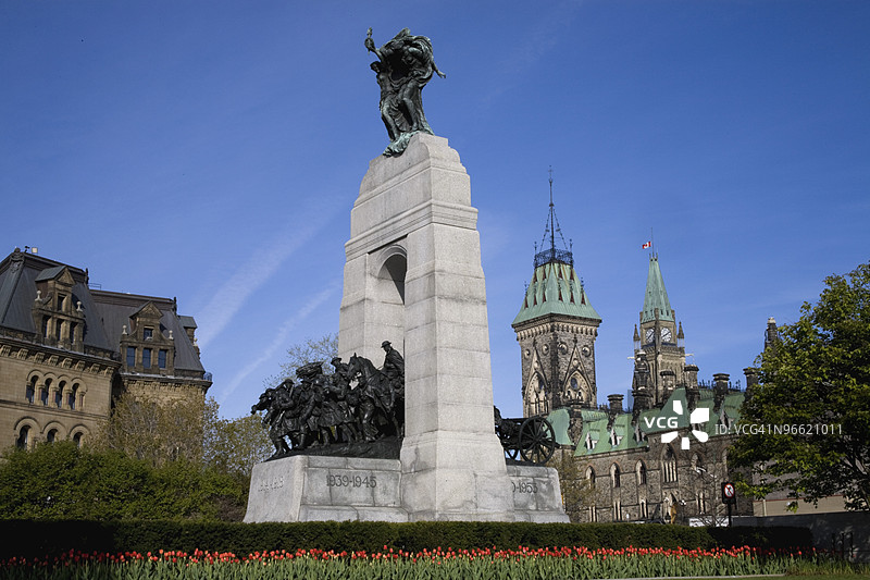 国家战争纪念碑，加拿大安大略省渥太华国会大厦场地图片素材