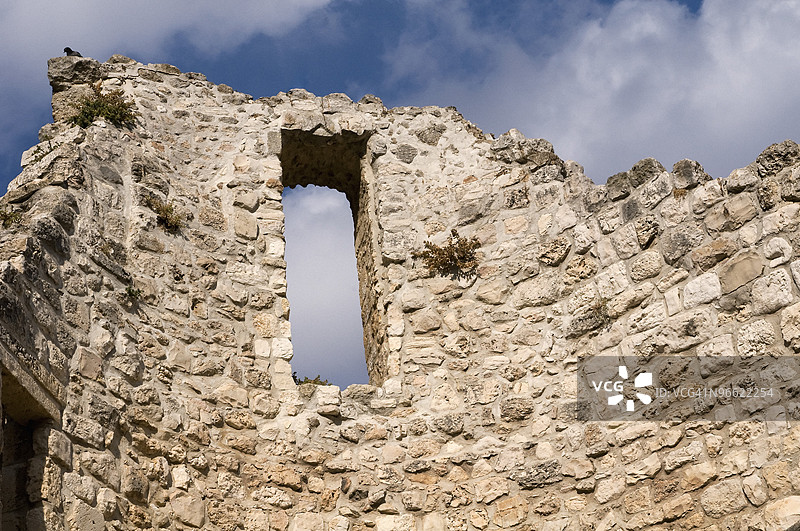 耶路撒冷以色列伯利恒池遗址的窗户图片素材