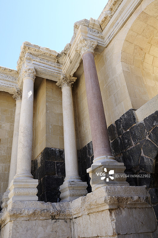 以色列贝特谢安竞技场的柱子图片素材