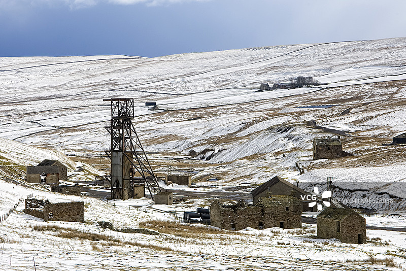 英格兰威尔代尔的农场建筑图片素材