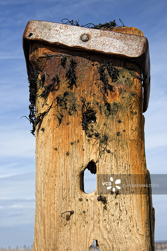 带孔的木柱图片素材