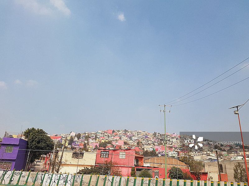 墨西哥城的贫民窟图片素材