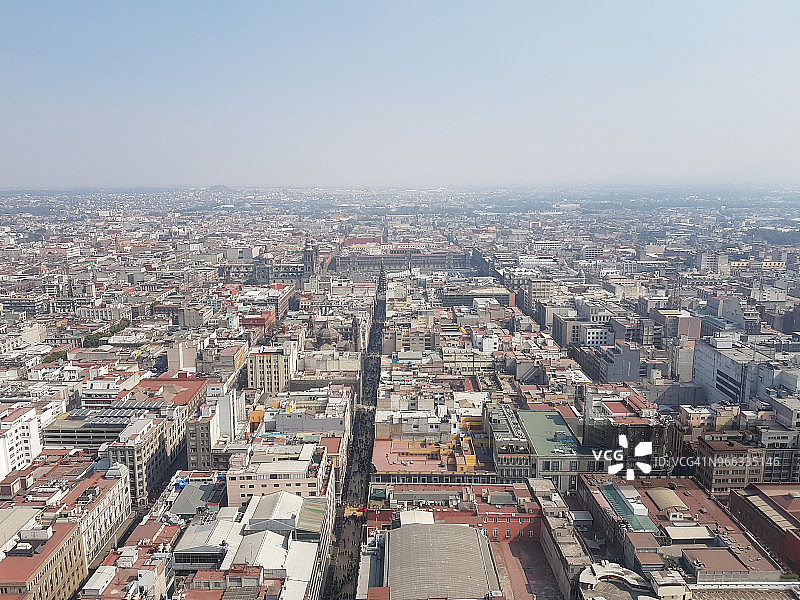 墨西哥城市鸟瞰图图片素材