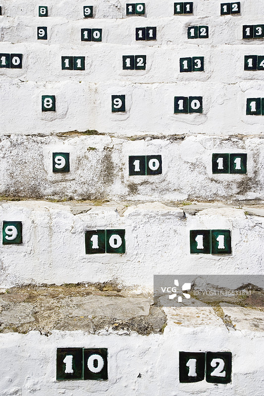 西班牙，欧洲，太阳海岸，马拉加省，米哈斯，斗牛场座位图片素材