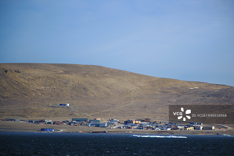 加拿大努纳武特的一个北方村庄图片素材