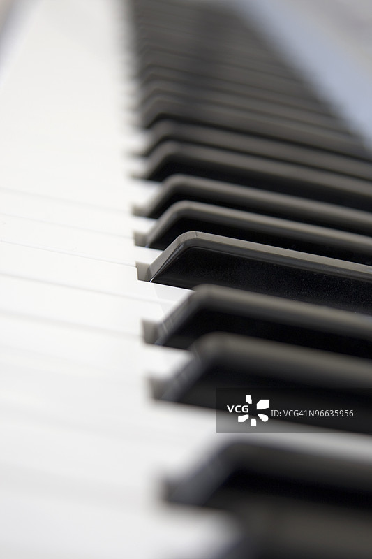 钢琴键盘特写图片素材