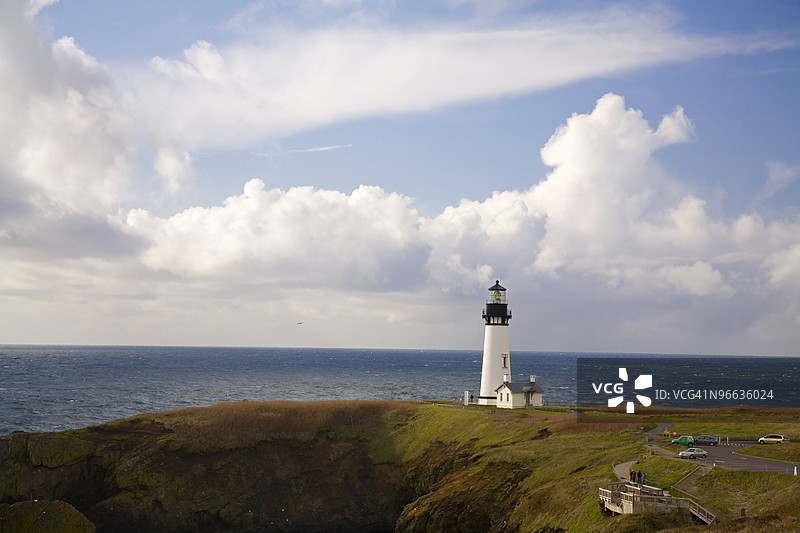 雅奎纳岬灯塔，俄勒冈海岸，美国图片素材