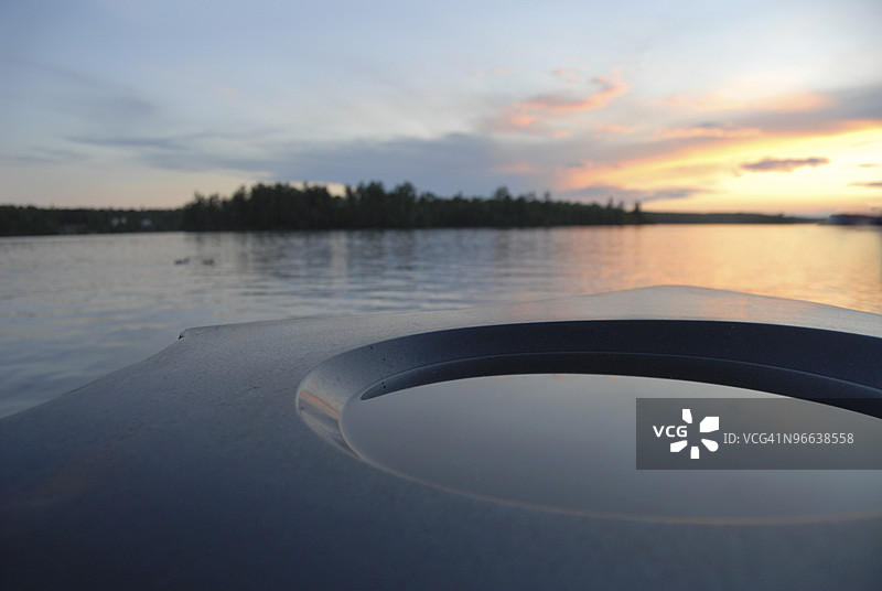 安大略省的湖木湖，加拿大图片素材