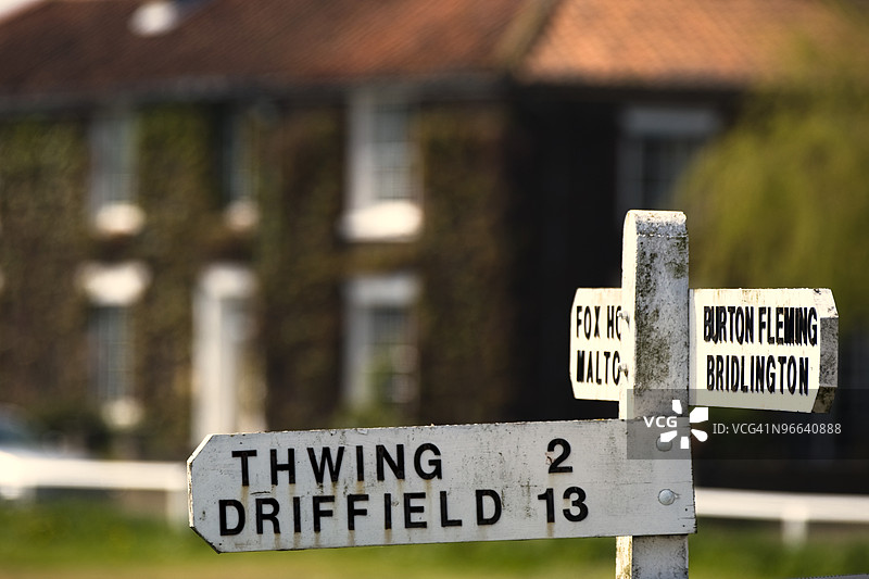 路标，北约克郡，英格兰图片素材