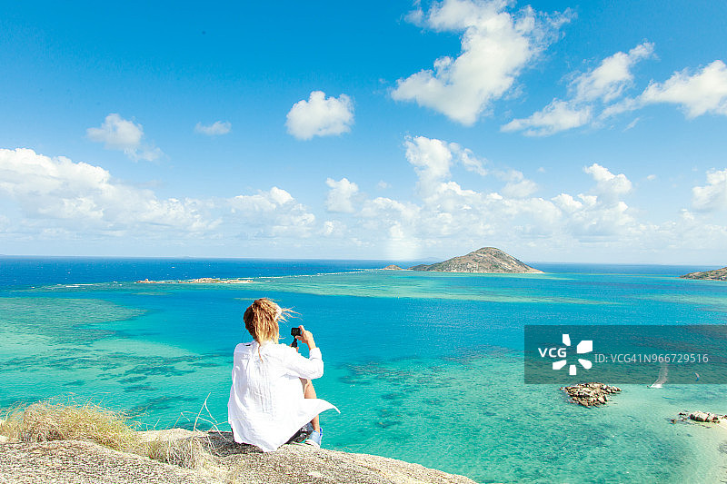 岛屿徒步旅行图片素材