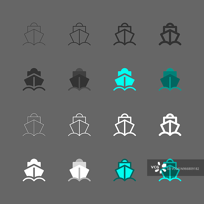 船舶图标-多系列图片素材