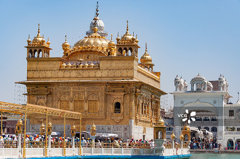 印度阿姆利则金庙图片素材