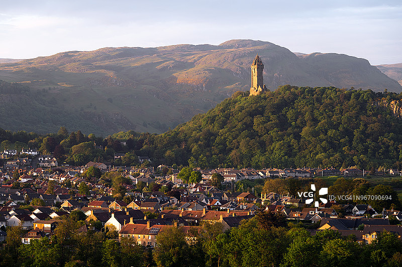 华莱士国家纪念碑，苏格兰斯特灵图片素材