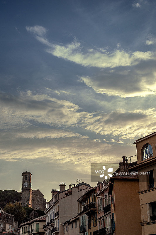 法国普罗旺斯-阿尔卑斯-蓝色海岸戛纳城堡图片素材