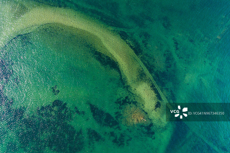 从天空看法国：布列塔尼，卡朗泰克和卡洛岛图片素材