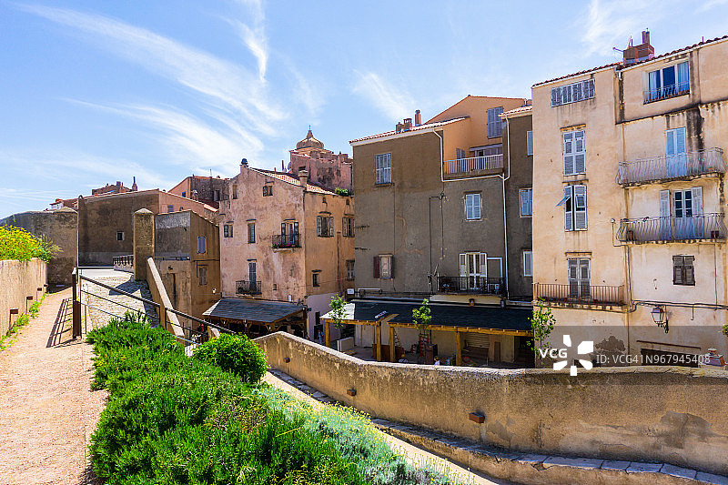 科西嘉岛农扎村庄图片素材