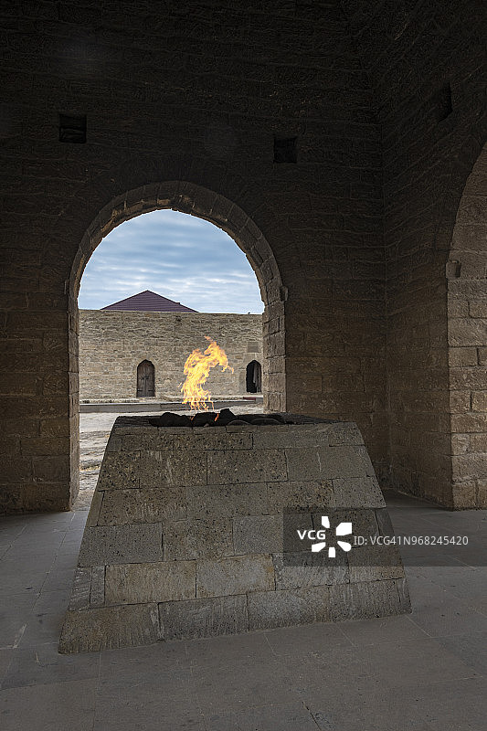 阿特什加，火焰神庙，阿塞拜疆图片素材