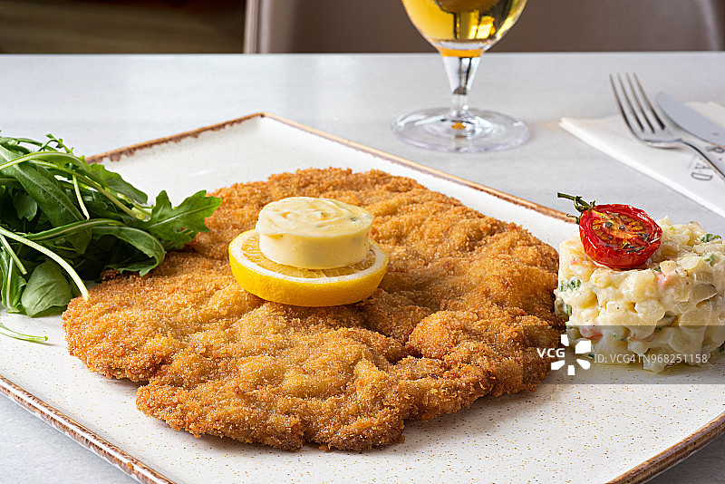 维也纳炸肉排图片素材