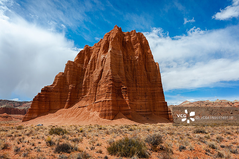 犹他州拱礁国家公园太阳神庙图片素材