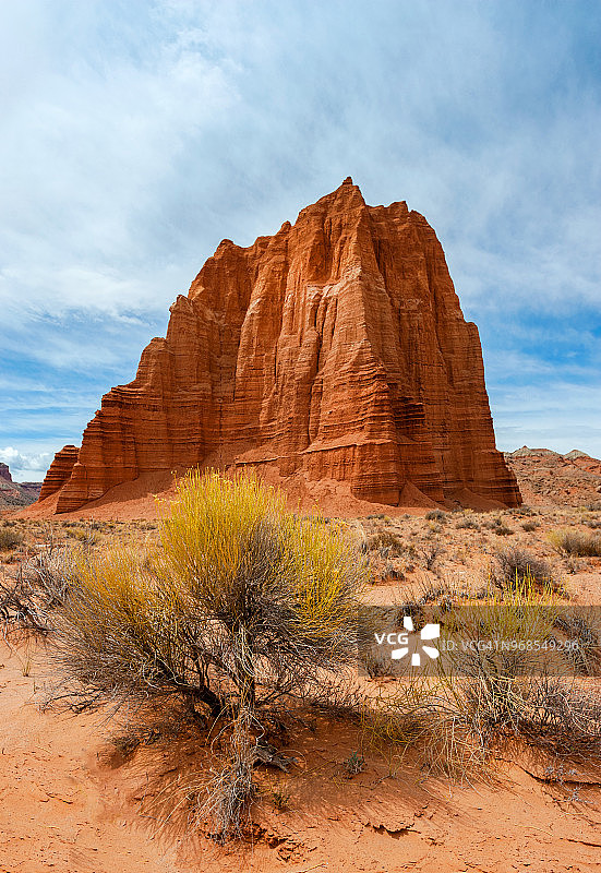 犹他州拱礁国家公园太阳神庙图片素材