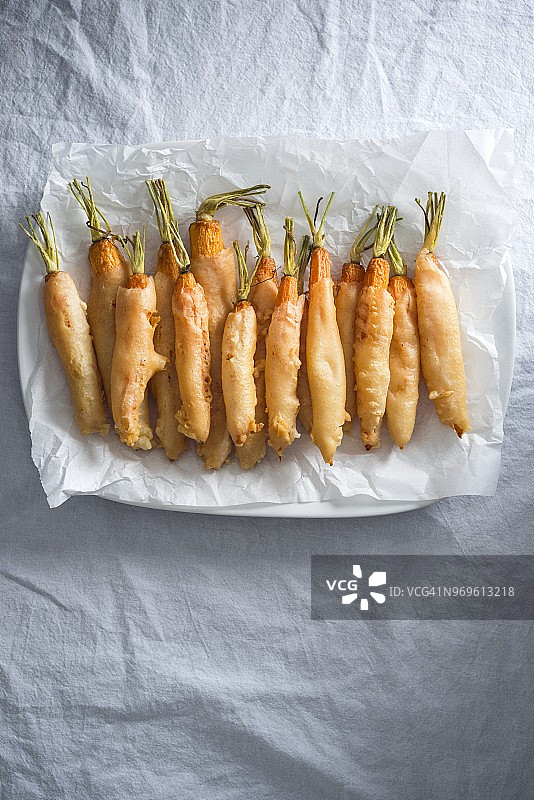 啤酒面糊胡萝卜（纯素）图片素材