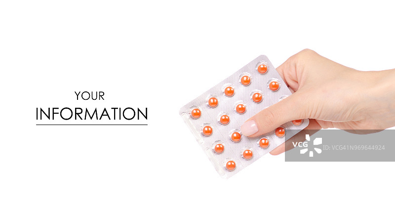 手中的药丸图片素材