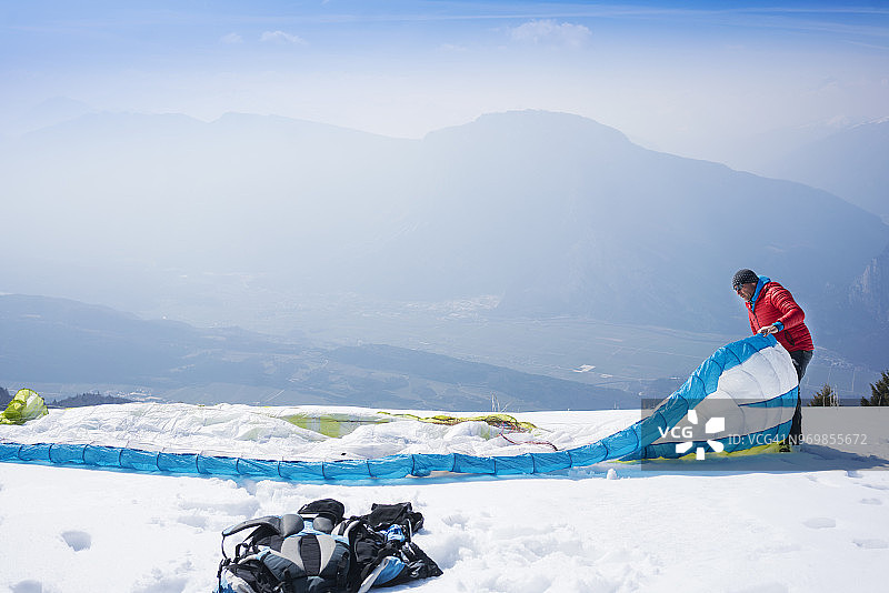 滑翔伞图片素材