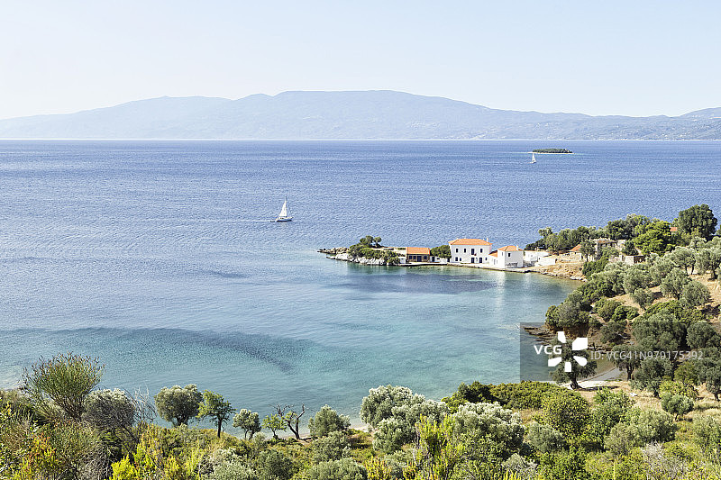 希腊佩利翁帕加西蒂科斯湾图片素材