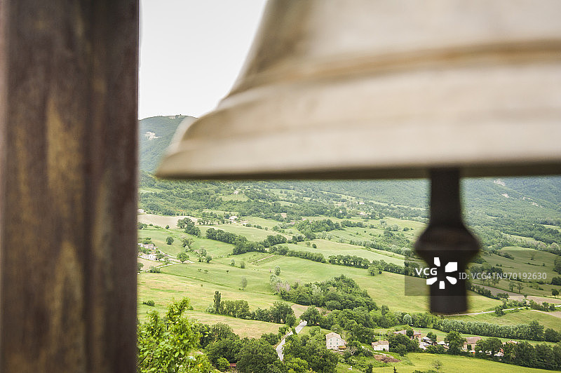 Pennabilli的天主教钟特写图片素材