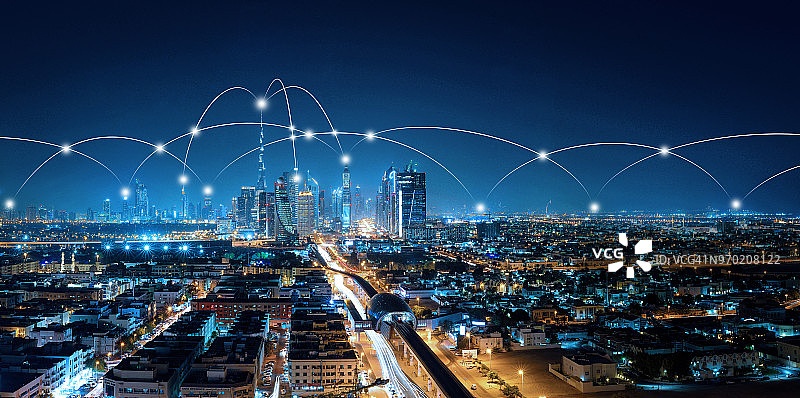 阿联酋迪拜城市网络图片素材