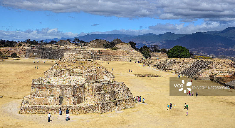 墨西哥瓦哈卡州阿尔班山遗址图片素材