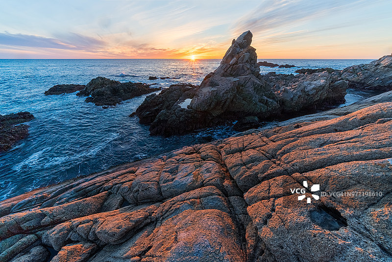 马特宏峰岩石日落图片素材