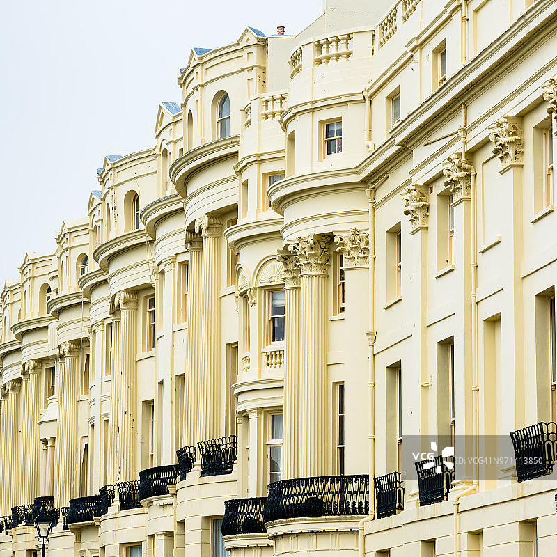摄政风格的排屋图片素材