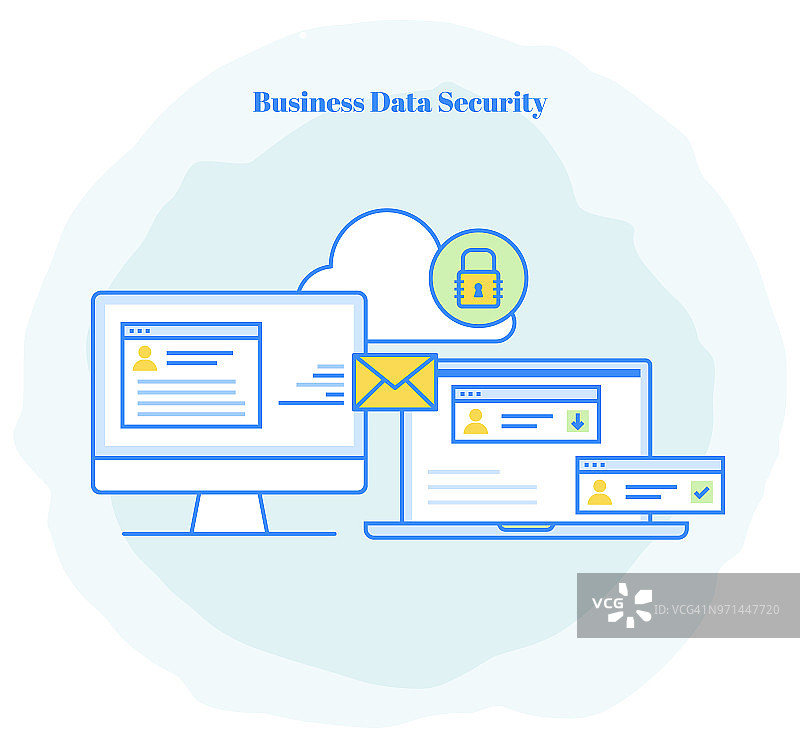 商业数据安全图标图片素材