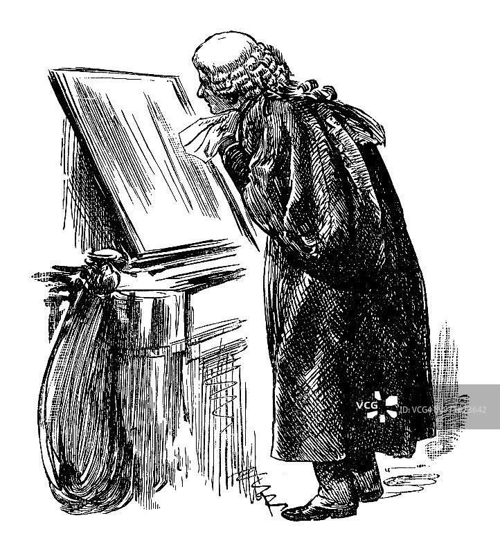 法官准备出庭图片素材