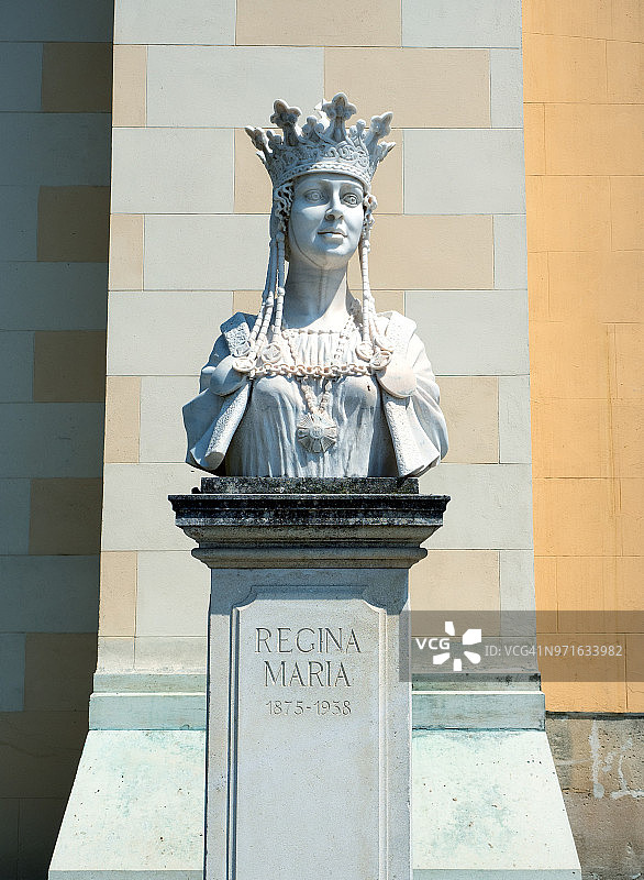 罗马尼亚阿尔巴尤利亚的玛丽女王雕像图片素材