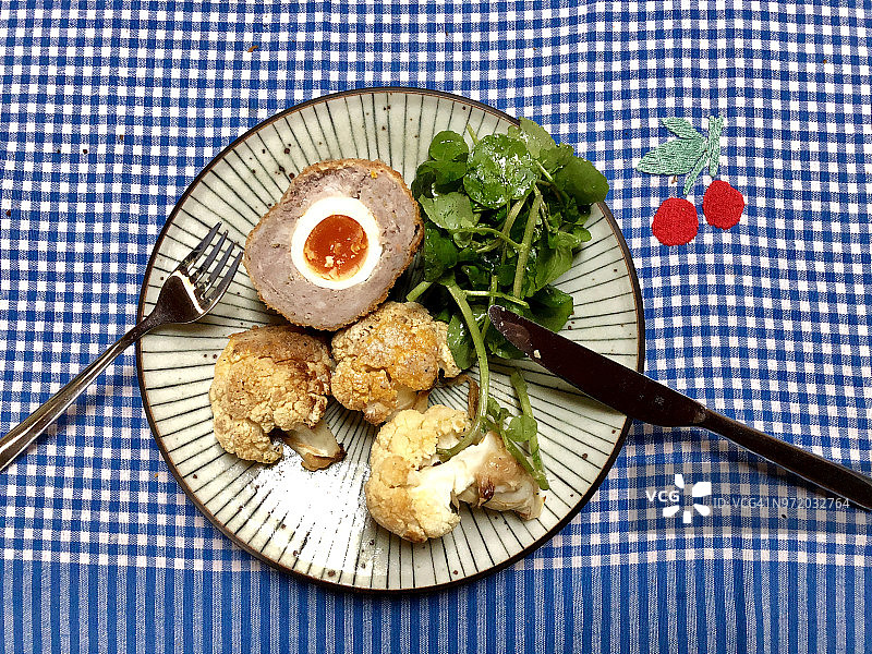 苏格兰蛋沙拉图片素材