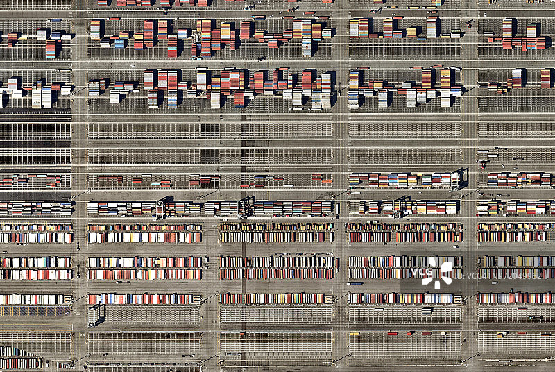 洛杉矶港集装箱区域图片素材