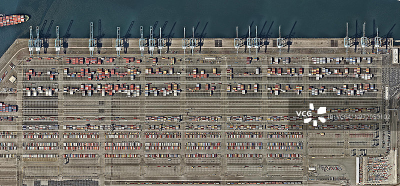 洛杉矶港集装箱区域图片素材
