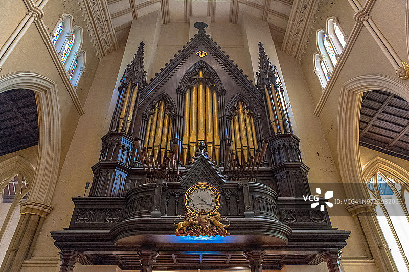 加拿大多伦多：圣詹姆斯大教堂的管风琴图片素材