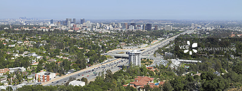 洛杉矶西区天际线图片素材
