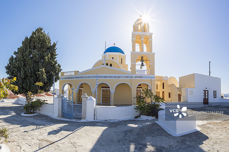 圣托里尼伊亚的圣乔治教堂图片素材