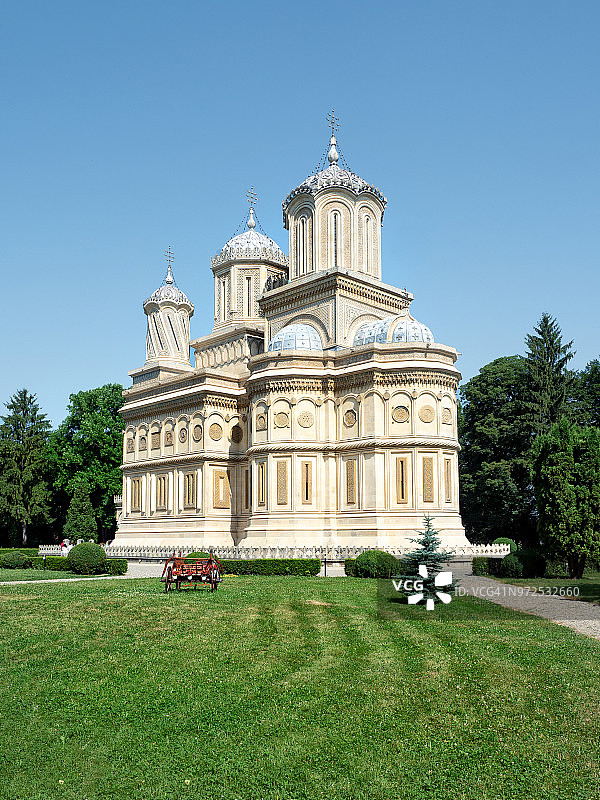 阿尔杰什的库尔泰亚东正教大教堂，罗马尼亚图片素材