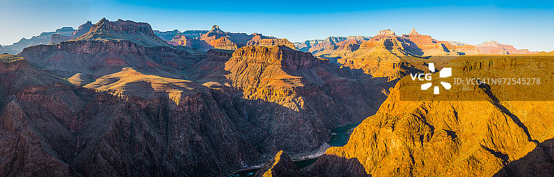 科罗拉多河大峡谷北缘日落全景，亚利桑那州图片素材