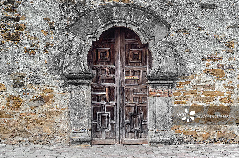 埃斯帕达教堂的历史之门图片素材