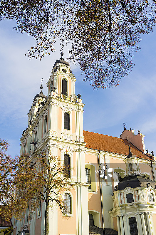 维尔纽斯老城圣凯瑟琳教堂图片素材
